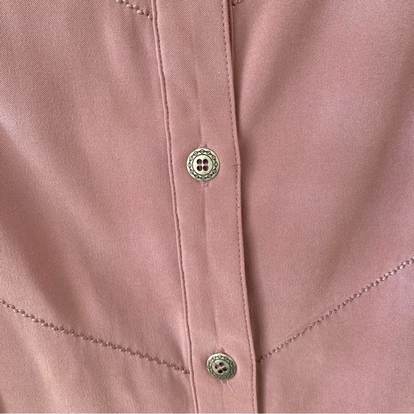 Alfred Dunner Purple-Pink Button Front Shirt/Jacket - Picture 9 of 9